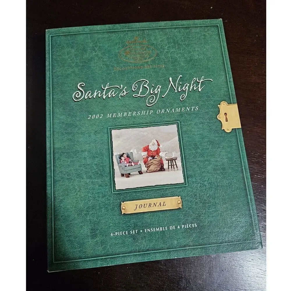 Hallmark Keepsake Santas Big Night Ornament Membership Set Collectors Club~T6584